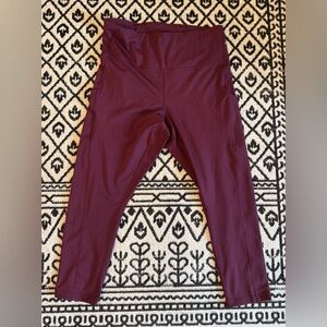 Athleta Burgundy Leggings